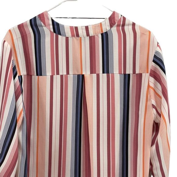 Signature I Studio Striped 3/4 Sleeve Oversized Blouse Size Small - Picture 9 of 12